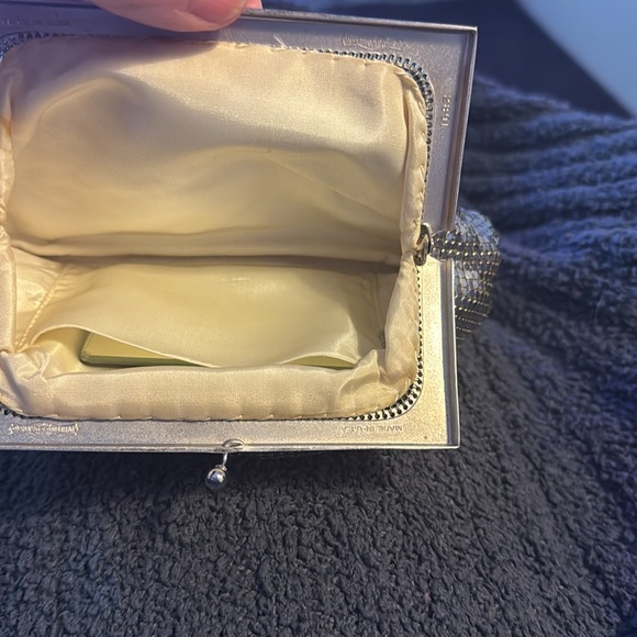 WHITING & DAVIS mesh clutch evening bag 🐈‍⬛
